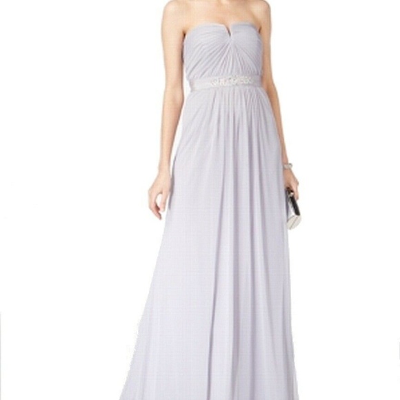 Adrianna Papell Dresses & Skirts - NWT Adrianna Papell Gray Beaded Strapless Gown